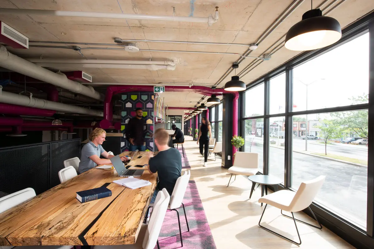 coworking desk