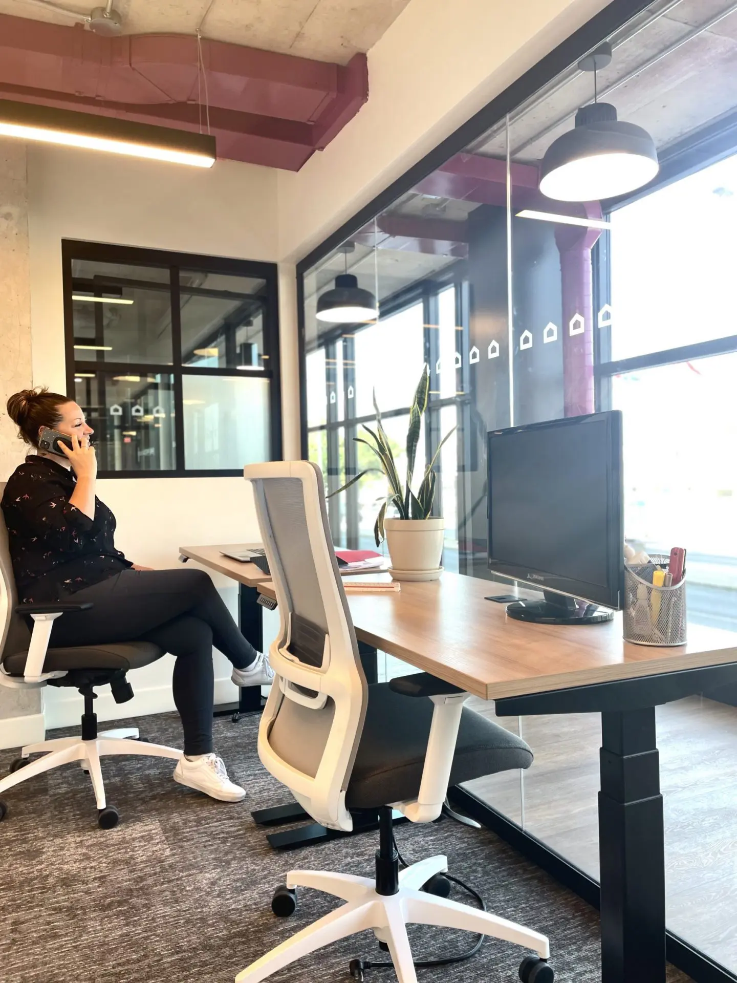 bright private office space